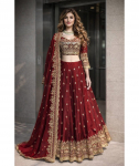 Naiste Bollywoodi Raske Kahetooniline Fandy Siidist Lehenga Choli Peokleit Disainer Pulmakleit M vaarika