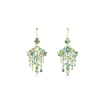 Swarovski Gema Moodsad As&uuml;mmeetrilised Peened Sulamist K&otilde;rvar&otilde;ngad Naiste k&otilde;rvar&otilde;ngad 5613732 Green,F