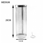 Roostevabast terasest grill Mitmeotstarbeline r&ouml;stija rullimissilindriga korv Kaasaskantav v&otilde;rguga p&ouml;&ouml;rlev BBQ puur-ahi Kodu grillitarvikud 1