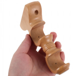 2 tk Aknakardina Kangi Tugi Puidust Kardinapuldid Kahekordne Kangi Hoidik Rooma Kardinapulga Fikseeritud Klamber Seinale Paigaldatav Beež 28mm other