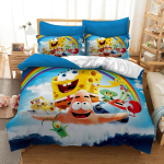 Uus 3D multikas K&auml;snakalle Ruutp&uuml;ksid Tekikott Padjap&uuml;&uuml;rid &Uuml;heinimese T&auml;is Suuruses Kuninga Suuruses Voodipesukomplekt Pehme Voodipesu Voodiriided 140x200cm