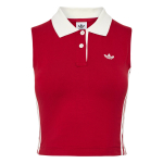 Adidas Originals kolme triibuga l&uuml;hikese kootud spordipolo varrukateta vest naistele topid KY5695 L