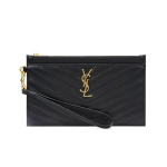 Saint Laurent Ysl Cassandre Teraline Kuldne Logo Nahast Sidur Naiste Sidur Must 636313-BOW01-1000 Box(Basic Set+Box)