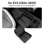 Kia EV4 keskkonsooli alumine panipaiga korraldaja (2024-2026 mudelid) - Spetsiaalne auto lisatarvik black