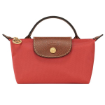 Longchamp Le Pliage L&uuml;hikeste k&auml;epidemetega T&otilde;mblukuga Sulgemisega Nailonist Ostukott Naiste Ostukott Tomatipunane 34175089P94 Basic Set (Bag)
