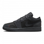 Air Jordan 1 Low SE Craft GS Dark Smoke Red Laste tossud Hall Tume-suitsuhall Varsity-punane FQ7757-001 36