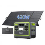 Kaasaskantav elektrigeneraator - FOSSIBOT - F2400 - 2400W - 2048Wh - P&auml;ikeseenergia 420W roheline