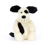 Jellycat Bashful Kutsikas M Pehmem&auml;nguasi Koer K&otilde;rgus Must Kreemjas (Istub 20cm) & must