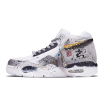 Nike Flight Legacy Tindi Kuldne Vanker Summutus Kulumiskindel Hingav Keskmise k&otilde;rgusega Vintage Korvpallijalatsid Meeste BQ4212-101(Team365-) 43 gray
