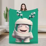 Oddbods Show (TV-tekid Kvaliteetsed &Uuml;lipehme Armas Multikakujuline Visketekk Talvine Reisi Diivan Voodi T&auml;navatrend Voodikate 130x150cm
