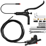 DYISLAND LD200 2-kolviga E-jalgratta h&uuml;drauliline ketaspidurikomplekt 2PIN V&auml;ljal&uuml;litusfunktsiooniga Elektriratta h&uuml;drauliline ketaspidur Paigaldust&ouml;&ouml;riistaga Left Front Brake black
