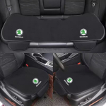 Auto esi- ja tagas&otilde;itja istmekate flanellist libisemisvastane kate Skoda Octavia Superb Rapid Kodiaq Karoq Fabia Kamiq Enyaq jaoks Auto lisatarvik