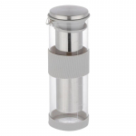 800ml Kaasaskantav K&uuml;lmpruulimise Kohvikann K&otilde;rge Borosilikaatklaasist Kohvimasin Teeinfuser Kuumuskindel Tihend Kodune Veekarahvin hall