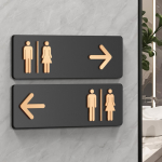 Vannitoa m&auml;rk Akr&uuml;&uuml;l WC suunaviit Liimuv tualeti m&auml;rgistus &Auml;rile Kodule Avalikule Restoranile Pesuruumile Poes right