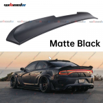 Tagaklaasi Katusespoileri Sobivus 2011-2023 Dodge Charger K&otilde;ikidele Mudelitele, V-stiilis Pardikannaga Spoiler Tiiva Huul matt must v&auml;rv