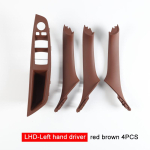 F10 F11 Salongi Esimese Ukse K&auml;etoe Paneeli Liist T&otilde;mbe K&auml;epideme Komplekti Asendus BMW 5. Seeriale F10 F11 520i 523i 525i 528i 535i Red Brown LHD 4PCS gray
