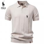 Ralph Lauren Tikand 2026 Suvi Uus Meeste &Auml;ri Vabaaja Villane Polo S&auml;rk Keerutatud Lillega J&auml;&auml;k&uuml;lm Siidist L&uuml;hikeste Varrukatega T-s&auml;rk S