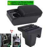 Auto k&auml;etoe karp Ford Focus 3 Mk3 2011 2012 2013 2014 2015 2016 2017 2018 2019 2020 K&auml;etoe keskkonsooli hoiukarp N1 black line No USB