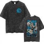 Retro pestud anime Gachiakuta Zanka f&auml;nnide kingitus T-s&auml;rk Unisex naistele esteetiline O-kaelusega moodne puuvillane l&uuml;hikeste varrukatega T-s&auml;rk Streetwear S