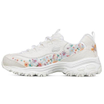 Skechers D'lites 1.0 Naiste Valged Madalad Vabaajas Jalan&otilde;ud Denim S&uuml;nteetiline Nahk Mugavad 149465-WHT 38