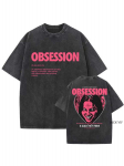 Obsession &Otilde;udusfilm &Uuml;legabariidiline T-s&auml;rk 100% Puuvill Vintage Pesuga T-s&auml;rk meestele naistele hiphop streetwear OBS11 S