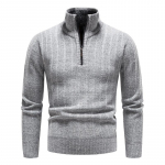 Meeste Pullover Kampsunid S&uuml;gis- ja Talvine vabaaja kudumid Meeste Pulloverid Poolkaelusega Klassikalised Meeste Kampsunid Villane kampsun M