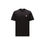Moncler &uuml;hev&auml;rviline logo &uuml;mmarguse kaelusega l&uuml;hikeste varrukatega T-s&auml;rk Meeste T-s&auml;rgid Must 120918C000518390T999 L