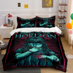 Bring Me The Horizon Hirmutav Voodipesukomplekt Voodipesukomplekt (1 tekikott, 2 padjap&uuml;&uuml;ri, tekk ei kuulu komplekti) 135x200cm black