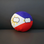 20/10cm Filipiinid Polandball Palusm&auml;nguasi Countryball T&auml;idisnukk Ripats Kodukaunistus