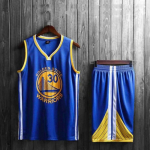 (sinine, 130cm) Golden State Warriors Stephen Curry t&auml;iskasvanute ja laste s&auml;rgikomplekt 110cm