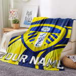 1 tk Kohandatud Nimega Leeds United Mustriga Flanell-tekk Sobib K&otilde;ikideks Hooaegadeks Kodu Dekooriks Soojus ja Mugavus Kingitused P&uuml;hade Kingitus_xia 130cm x 150cm