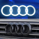 Audi S66Audi Auto LED Esiv&otilde;re Logo Lamp Staatiline Valge Valgus 249 273 285mm AUDI A3 A4 A5 A6 A7 A8 S3 S4 S5 S6 S7 Q3 Q5 Q7 TT jaoks 273mm gray