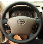 Toyota Land Cruiser Prado 120 Land Cruiser 100 Land Cruiser VXL125 Tacoma K&auml;sitsi &otilde;mmeldud Ehtne nahk Roolikate EZ0