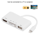 5-in-1 jaotur Kiirlaadimine TF Digitaalkaardilugeja OTG Adapter iPhone X XR XS 11Pro jaoks