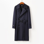 P&otilde;lvpikk trenchcoat Meeste Suur Suurus Kevad, S&uuml;gis Ja Talv Uus Trendikas Briti Mood Kena Mantel Pikendatud Meeste Trenchcoat M black