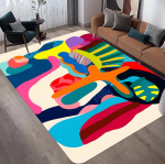 Kaasaegne geomeetriline abstraktne vaip libisemiskindel vaip elutuppa, diivani k&otilde;rvale, magamistuppa, pestav, kergesti puhastatav, kodu kaunistus, p&otilde;randamatt 120x160cm