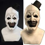 Kapuutsiga Hirmutav Klounimask T&auml;isn&auml;oga &Otilde;udne Kate T&auml;iskasvanutele Teismelistele Halloweeni Peo Cosplay Kummitusmaja Kost&uuml;&uuml;mi Rekvisiit Meestele Naistele