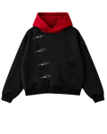 Y2K Punane Itadori Huppar &Uuml;le suurusega Must Punane Spleissitud Metalln&ouml;&ouml;biga Vabaaja Dressipluus Trendikas ja Lihtne Meeste Naiste Streetwear Jakk S