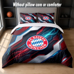 Bayern M&uuml;nchen Disain Voodi Voodipesu Komplekt 1 Tekikott + 2 Padjap&uuml;&uuml;ri Pehme Hingav Kodune Voodipesu 140cm*210cm