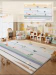 Multifilmistiilis Magamistoa Kaunistusvaip Paksenenud Palusvaibad Elutoa jaoks Suure Pindalaga Laste P&otilde;randamatt Kohev Pehme Voodi&auml;&auml;rne Vaip 80x160cm beige