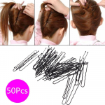 50 tk mustad juuksen&otilde;elad naistele juukseklambrid Lady Bobby pins Invisible Wave Hairgrip Barrette juukseklambrid juukseklambrid aksessuaarid