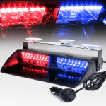 Auto 16 LED-i 18 vilkuvat režiimi Auto veoauto avariiv&auml;lgu hoiatustuli kriipsu vilkuva tuli sinine/punane