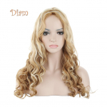 Tenfyeri naiste moe pika seguga blond laineline parukas Seksikad lokkis looduslike juustega Cosplay parukad