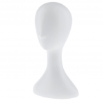 16-tolline mannekeenipea mudel Mannekeen Parukas M&uuml;ts Salli vitriin, must 22x13.5x40cm valge