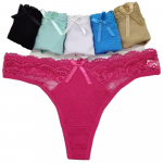 Naiste seksikad G-String pitsp&uuml;ksid Micro Mini String puuvillane aluspesu t&uuml;drukute p&uuml;ksid bikiinid 6 tk/komplekt M mitmev&auml;rviline