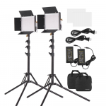 2 komplekti LED-videovalgustit ja 78,7-tollise aluse valgustuskomplekti, mida saab h&auml;mardada US Plug