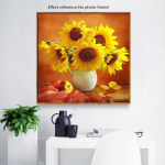 Teemantmaaling P&auml;evalill Teemanttikandid Mosaiik T&auml;is&uuml;mmargune puur Pilt kivist 30x30CM