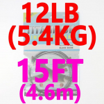 15 jalga/4,6 m No Kink Titanium Leader Line Merevee haugip&uuml;&uuml;gi liidrid / Trace K&auml;rbse sidumine Saba&uuml;henduse traat