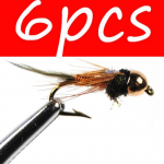 Helmepead Nymph Copper John Fly Brass Head Nymph Stone Fly Fishing Bait