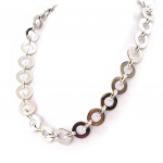 Les Tr&eacute;sors De Lily [D5129] - Collier Argent 'Beaut&eacute; Brute' h&otilde;be